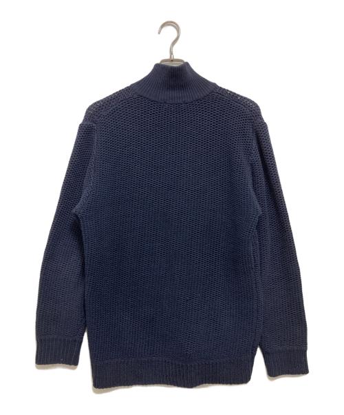 BURBERRY BLACK LABEL（バーバリーブラックレーベル）BURBERRY BLACK LABEL (バーバリーブラックレーベル) ニットジャケット ネイビー サイズ:3の古着・服飾アイテム