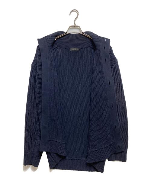 BURBERRY BLACK LABEL（バーバリーブラックレーベル）BURBERRY BLACK LABEL (バーバリーブラックレーベル) ニットジャケット ネイビー サイズ:3の古着・服飾アイテム