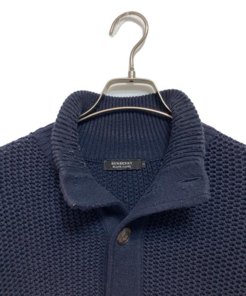 BURBERRY BLACK LABEL（バーバリーブラックレーベル）BURBERRY BLACK LABEL (バーバリーブラックレーベル) ニットジャケット ネイビー サイズ:3の古着・服飾アイテム