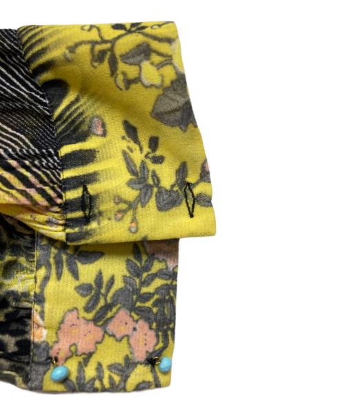 ROBERTO CAVALLI（ロベルトカヴァリ）ROBERTO CAVALLI (ロベルトカヴァリ) パワーネットカーディガン イエロー サイズ:38の古着・服飾アイテム