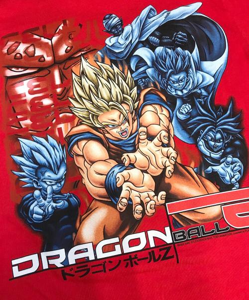 アニメーションTシャツ（アニメーションTシャツ）アニメーションTシャツ (アニメーションTシャツ) ドラゴンボールZ アニメTシャツ レッド サイズ:Mの古着・服飾アイテム