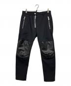 DSQUARED2ディースクエアード）の古着「ラムレザー切替ジップスラックス」｜ブラック