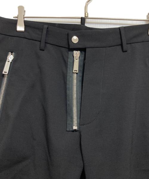DSQUARED2（ディースクエアード）DSQUARED2 (ディースクエアード) ラムレザー切替ジップスラックス ブラック サイズ:46の古着・服飾アイテム