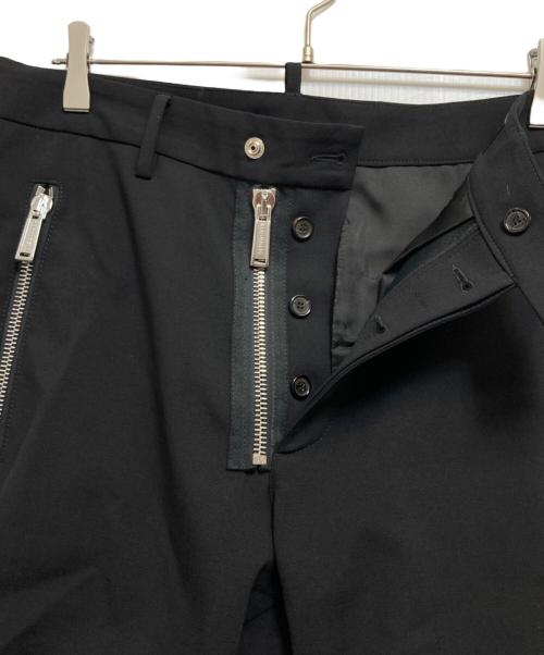 DSQUARED2（ディースクエアード）DSQUARED2 (ディースクエアード) ラムレザー切替ジップスラックス ブラック サイズ:46の古着・服飾アイテム
