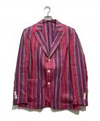 GABRIELE PASINIガブリエレパジーニ）の古着「リネンテーラードジャケット」｜パープル