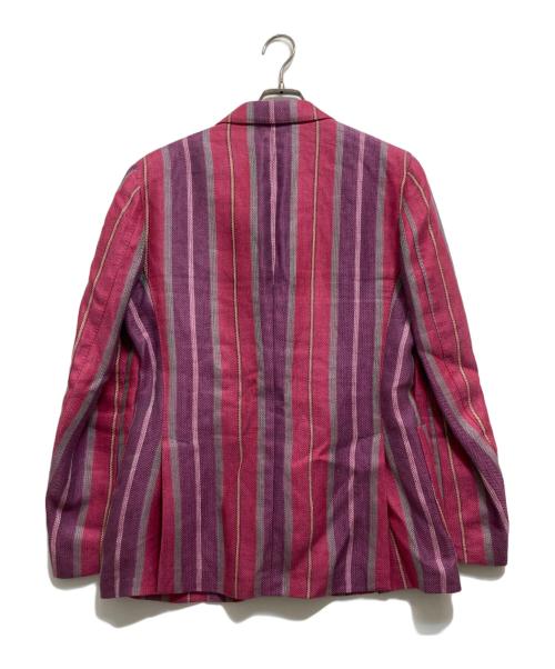 GABRIELE PASINI（ガブリエレパジーニ）GABRIELE PASINI (ガブリエレパジーニ) リネンテーラードジャケット パープル サイズ:46の古着・服飾アイテム