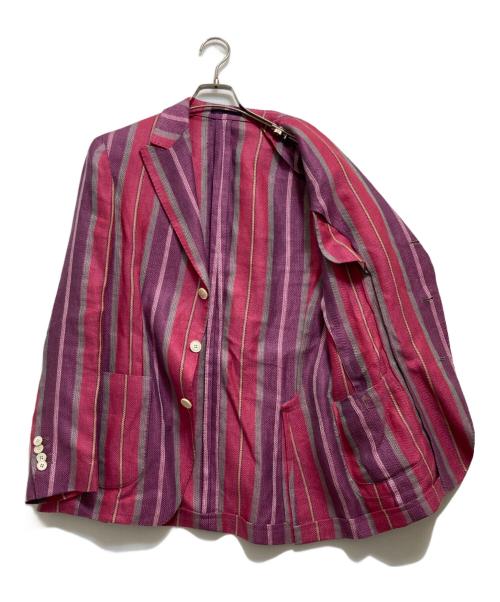 GABRIELE PASINI（ガブリエレパジーニ）GABRIELE PASINI (ガブリエレパジーニ) リネンテーラードジャケット パープル サイズ:46の古着・服飾アイテム