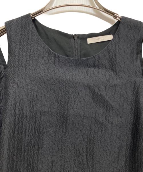 LE PHIL（ル フィル）LE PHIL (ル フィル) シアージャガードブラウス ブラック サイズ:Fの古着・服飾アイテム