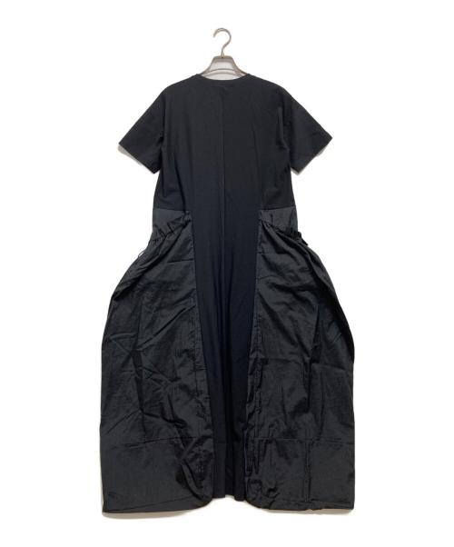UN3D.（アンスリード）UN3D. (アンスリード) サイドギャザーポケットワンピース ブラック サイズ:36の古着・服飾アイテム