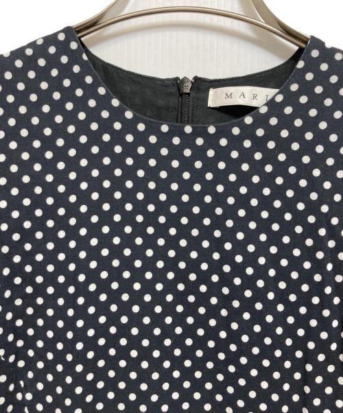 MARIHA（マリハ）MARIHA (マリハ) ドットワンピース ネイビー サイズ:36の古着・服飾アイテム