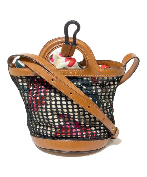 MARNI（マルニ）MARNI (マルニ) WISTARIAショルダーバック ブラウンの古着・服飾アイテム