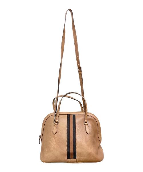 GUCCI（グッチ）GUCCI (グッチ) 2WAYバッグ ブラウンの古着・服飾アイテム