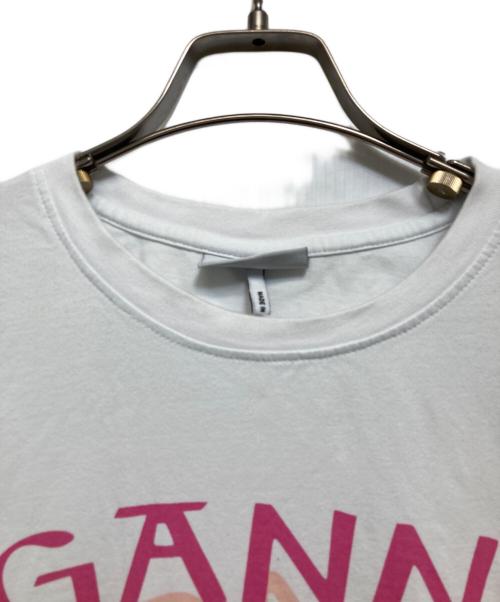 GANNI（ガニー）Ganni (ガニー) キャットデザインロングカットソー ホワイト サイズ:Mの古着・服飾アイテム