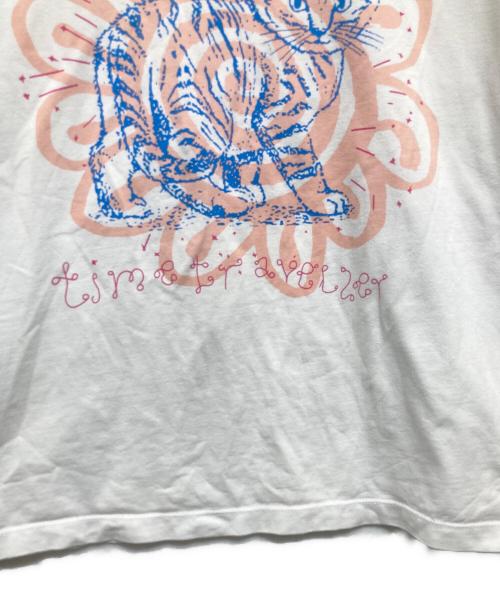 GANNI（ガニー）Ganni (ガニー) キャットデザインロングカットソー ホワイト サイズ:Mの古着・服飾アイテム