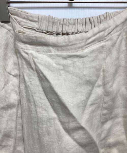 evam eva（エヴァムエヴァ）evam eva (エヴァムエヴァ) リネンスカート ベージュ サイズ:2の古着・服飾アイテム