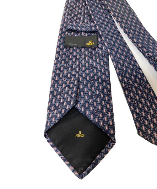 FENDI（フェンディ）FENDI (フェンディ) ズッカネクタイ ネイビー サイズ:記載なしの古着・服飾アイテム