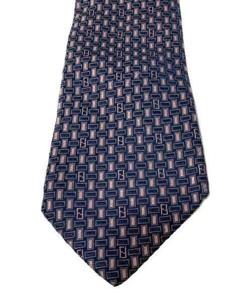FENDI（フェンディ）FENDI (フェンディ) ズッカネクタイ ネイビー サイズ:記載なしの古着・服飾アイテム