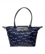 LONGCHAMPロンシャン）の古着「ハンドバッグ」｜ネイビー