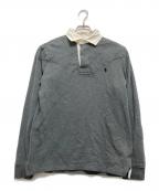 POLO RALPH LAURENポロ・ラルフローレン）の古着「エルボーパッチラガーシャツ」｜グレー