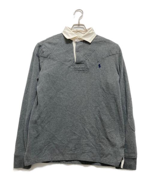 POLO RALPH LAUREN（ポロ・ラルフローレン）POLO RALPH LAUREN (ポロ・ラルフローレン) エルボーパッチラガーシャツ グレー サイズ:Sの古着・服飾アイテム