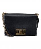 FURLAフルラ）の古着「MIMI MINI CROSS BODY CHAIN SHOULDER BAG」｜ブラック