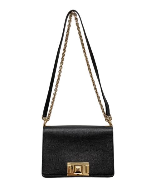 FURLA（フルラ）FURLA (フルラ) MIMI MINI CROSS BODY CHAIN SHOULDER BAG ブラックの古着・服飾アイテム