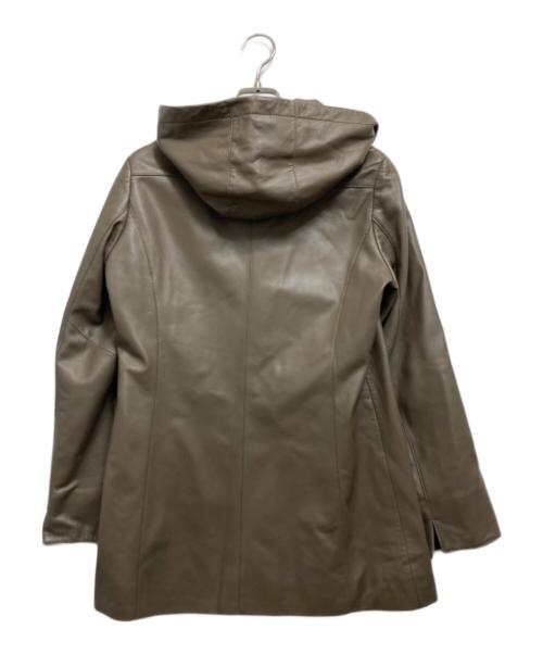 JEAN LOUIS SCHERRER（ジャンルイ シェレル）JEAN LOUIS SCHERRER (ジャンルイ シェレル) ラムレザーコート ベージュ サイズ:Mの古着・服飾アイテム