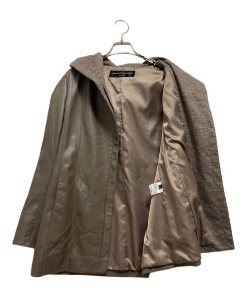 JEAN LOUIS SCHERRER（ジャンルイ シェレル）JEAN LOUIS SCHERRER (ジャンルイ シェレル) ラムレザーコート ベージュ サイズ:Mの古着・服飾アイテム