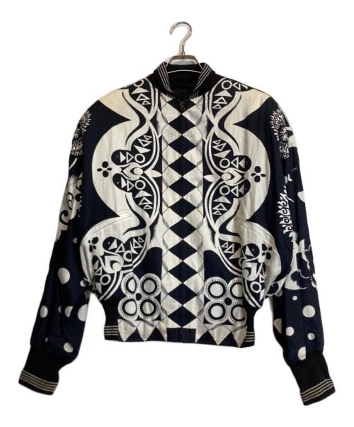 GIANNI VERSACE（ジャンニ・ヴェルサーチ）GIANNI VERSACE (ジャンニ・ヴェルサーチ) 総柄ブルゾン ホワイト サイズ:50の古着・服飾アイテム