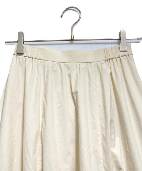 allureville（アルアバイル）allureville (アルアバイル) バイアスギャザー切替スカート ベージュ サイズ:1の古着・服飾アイテム