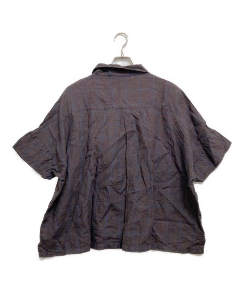 FLIPTS&DOBBELS（フィリップスダブルス）flipts＆dobbels (フィリップスダブルス) リネン半袖シャツ ブラウン サイズ:2の古着・服飾アイテム