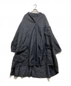 MOYURUモユル）の古着「ナイロンコート」｜ブラック