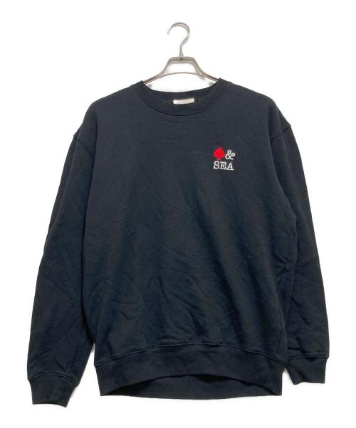 WIND AND SEA（ウィンダンシー）WIND AND SEA (ウィンダンシー) 赤スペードスウェット ブラック サイズ:Mの古着・服飾アイテム