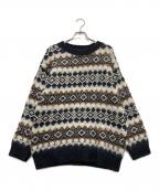 23区ニジュウサンク）の古着「アルパカ混ノルディックセーター」｜ブラック