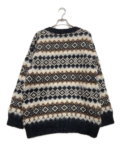 23区（ニジュウサンク）23区 (ニジュウサンク) アルパカ混ノルディックセーター ブラック サイズ:44の古着・服飾アイテム