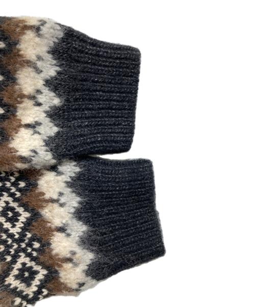 23区（ニジュウサンク）23区 (ニジュウサンク) アルパカ混ノルディックセーター ブラック サイズ:44の古着・服飾アイテム