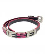 DIESELディーゼル）の古着「ロゴ細ベルト」｜ブラック