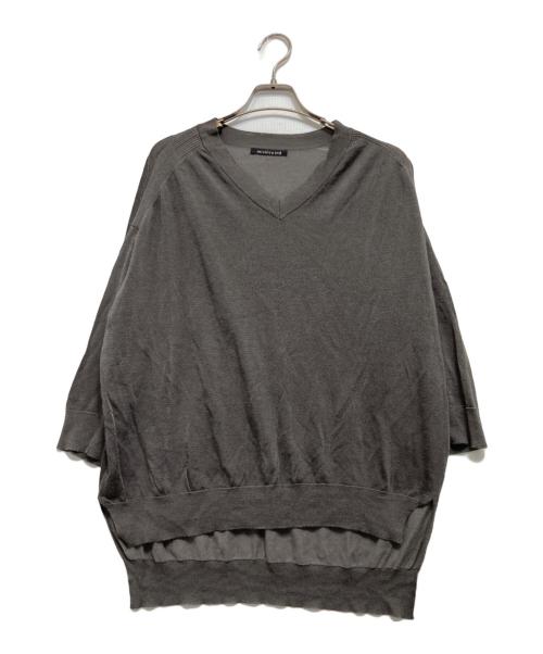 mizuiro-ind（ミズイロインド）mizuiro-ind (ミズイロインド) ニット グレー サイズ:-の古着・服飾アイテム