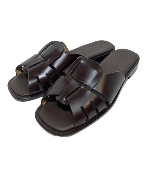 HEREU（ヘリュー）hereu (ヘリュー) サンダル ブラウン サイズ:36の古着・服飾アイテム