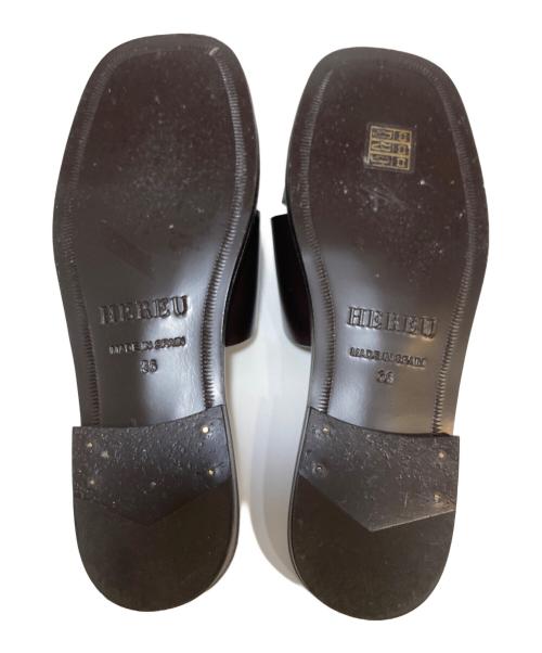 HEREU（ヘリュー）hereu (ヘリュー) サンダル ブラウン サイズ:36の古着・服飾アイテム