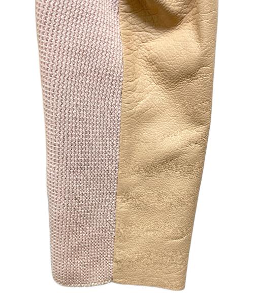 PAUL SMITH（ポールスミス）Paul Smith (ポールスミス) ラムレザーダブルライダースジャケット ピンク サイズ:Lの古着・服飾アイテム