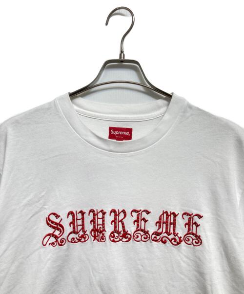 SUPREME（シュプリーム）Supreme (シュプリーム) スパンコールＴシャツ ホワイト サイズ:XLの古着・服飾アイテム