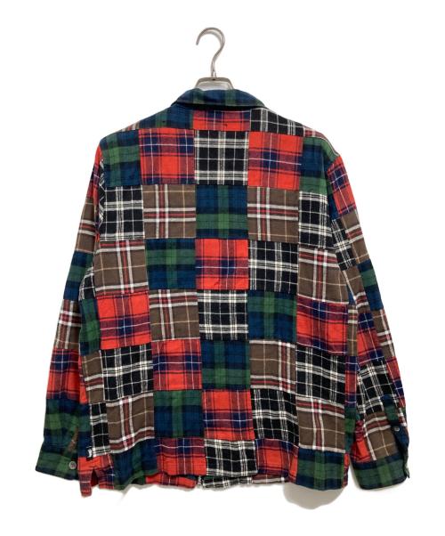 stussy（ステューシー）stussy (ステューシー) Patchwork Zip up L/S Shirt マルチカラー サイズ:Mの古着・服飾アイテム