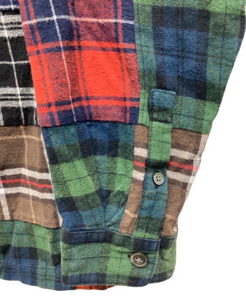 stussy（ステューシー）stussy (ステューシー) Patchwork Zip up L/S Shirt マルチカラー サイズ:Mの古着・服飾アイテム