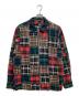 stussy（ステューシー）の古着「Patchwork Zip up L/S Shirt」｜マルチカラー