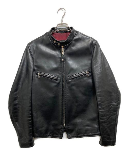 Schott（ショット）Schott (ショット) シングルレザーライダースジャケット ブラック サイズ:34の古着・服飾アイテム