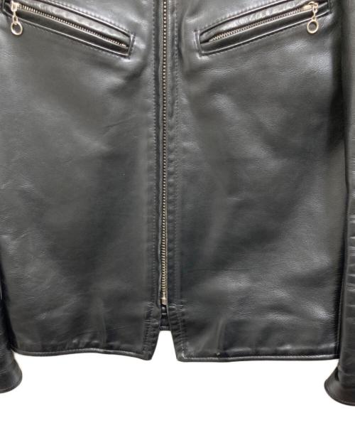 Schott（ショット）Schott (ショット) シングルレザーライダースジャケット ブラック サイズ:34の古着・服飾アイテム