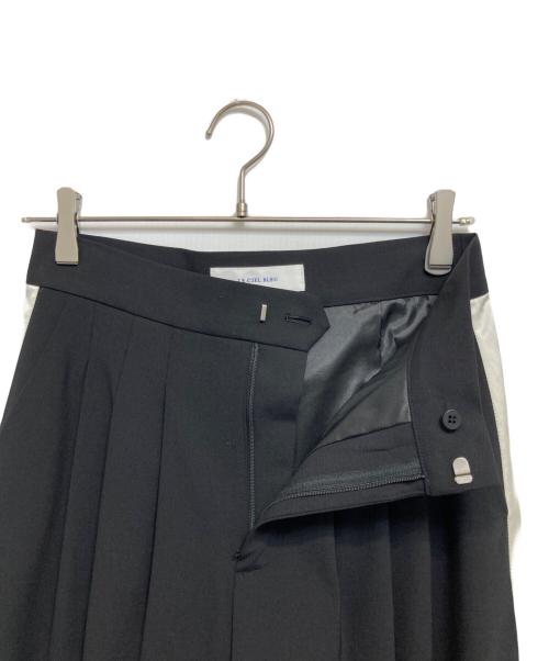 LE CIEL BLEU（ルシェルブルー）LE CIEL BLEU (ルシェルブルー) サイドラインパンツ ブラック サイズ:36の古着・服飾アイテム