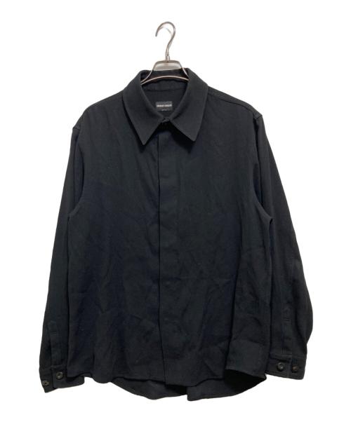GIORGIO ARMANI（ジョルジョアルマーニ）GIORGIO ARMANI (ジョルジョアルマーニ) シャツ ブラック サイズ:記載なしの古着・服飾アイテム