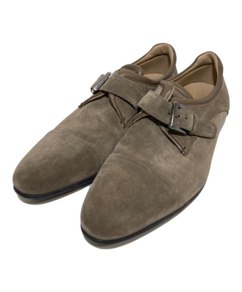 GIORGIO ARMANI（ジョルジョアルマーニ）GIORGIO ARMANI (ジョルジョアルマーニ) レザーシューズ ベージュ サイズ:42の古着・服飾アイテム